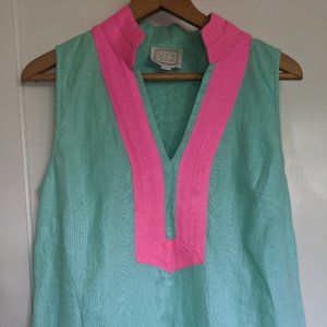 Sail to Sable Linen Tunic Dress Sz L